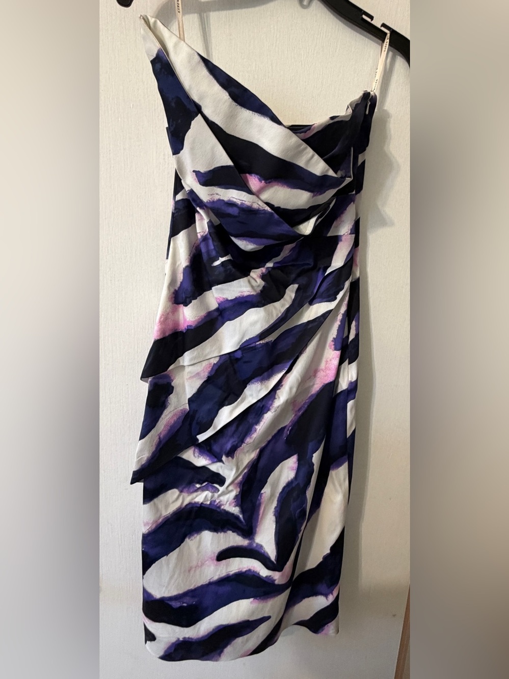 Karen Millen Abstract Brushstroke Dress - Size 6 - Multicolor - Picture 2 of 16